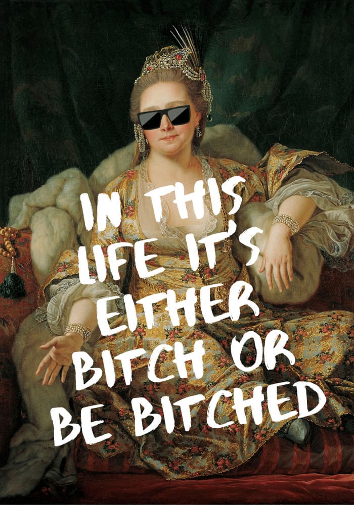 Sassy Queen Portrait by Athene Fritsch — canvas wall art