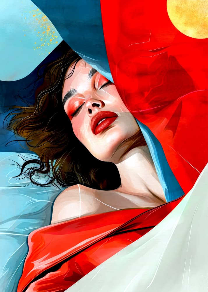 Dreaming In Red by Justyna Jaszke — canvas wall art