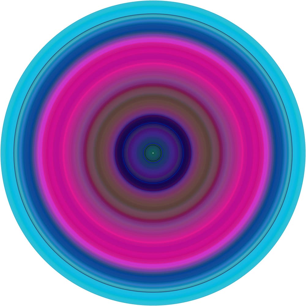 Vibrant Circle Abstract by PASLIER Morgan — canvas wall art