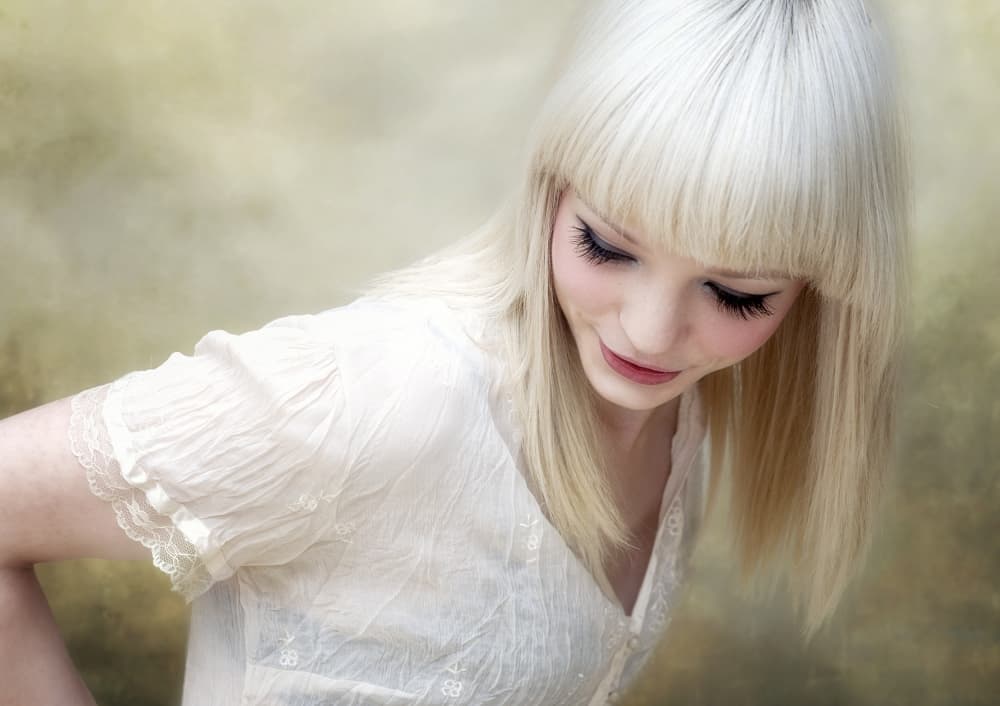 Dreamy Blonde Gaze by kenp — canvas wall art