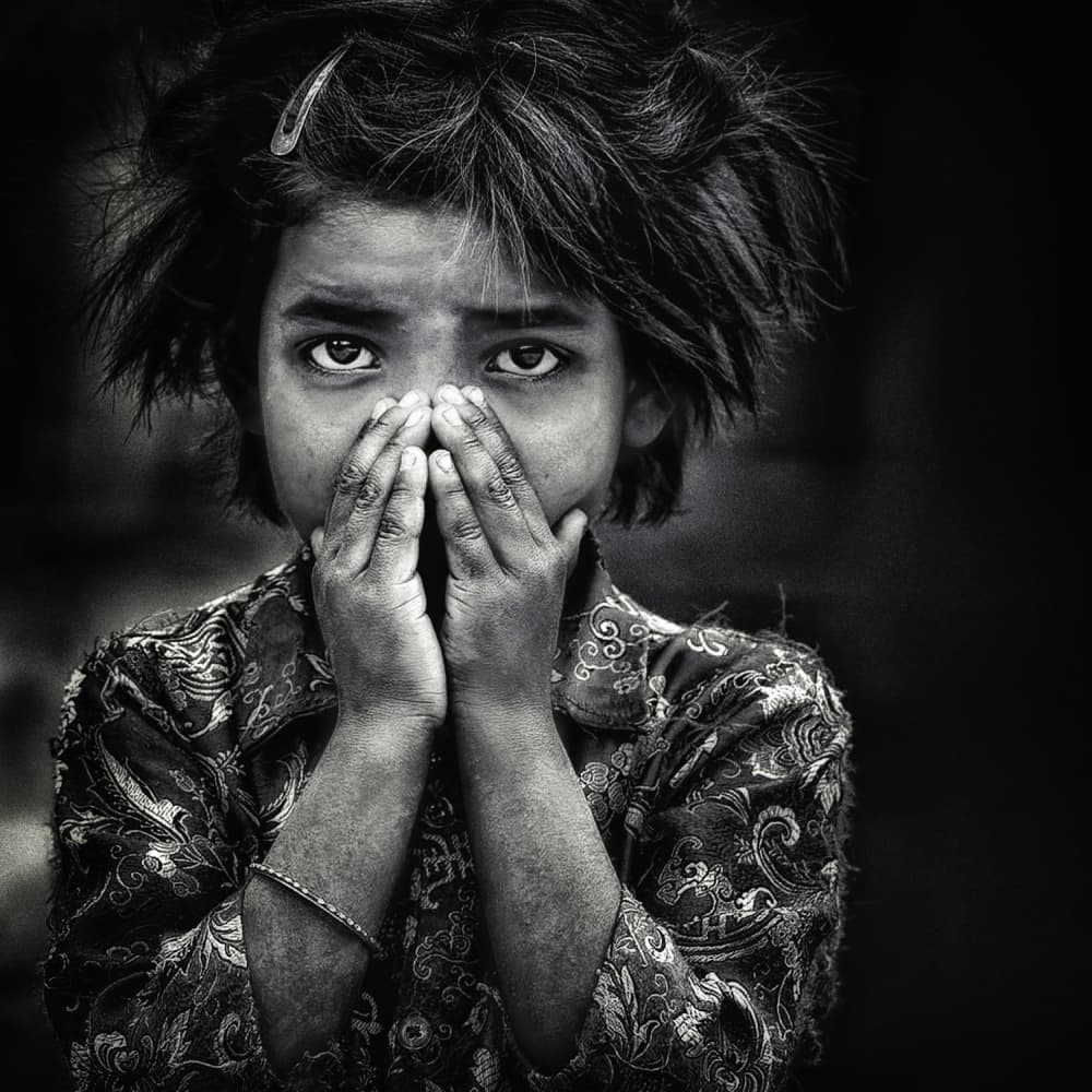 Innocent Child Portrait by Piet Flour — canvas wall art