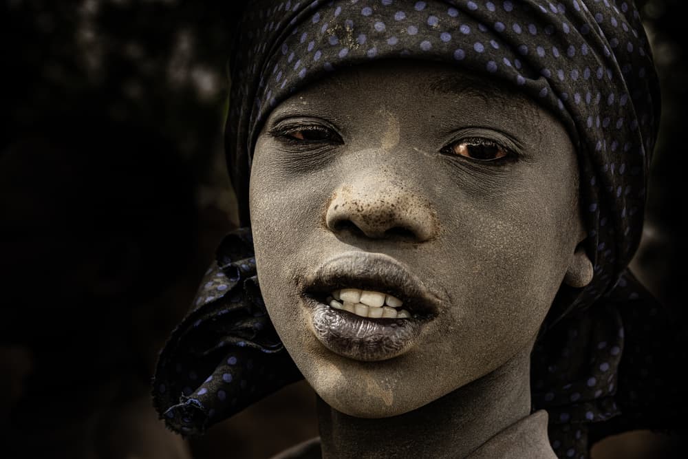 Dusty Child Portrait by Elena Molina — canvas wall art