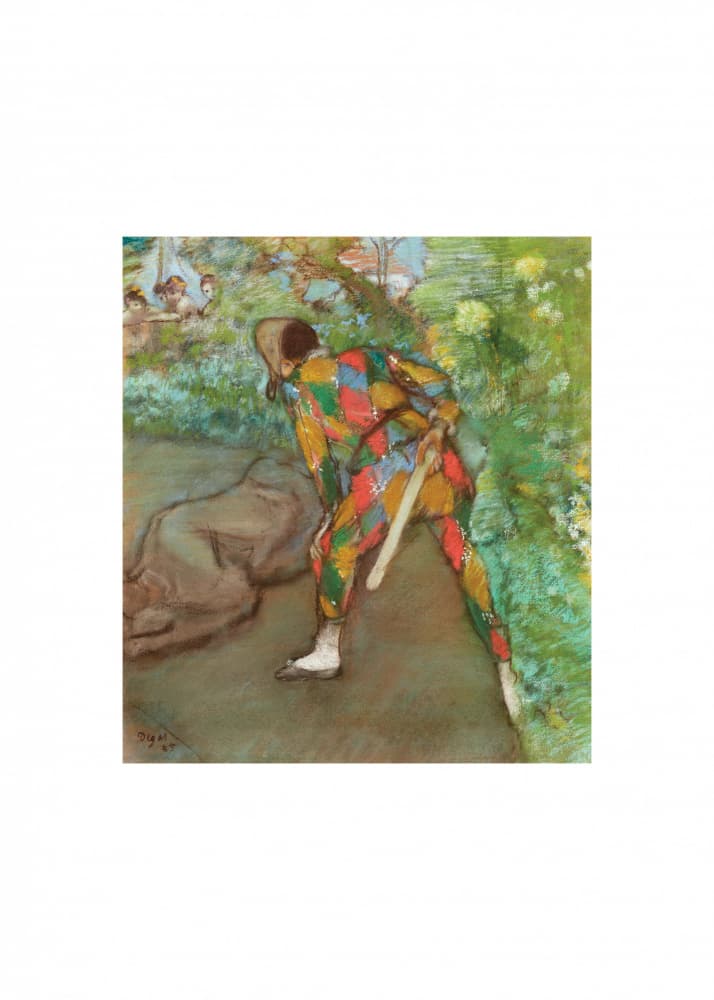 Harlequin by Edgar Degas — canvas wall art