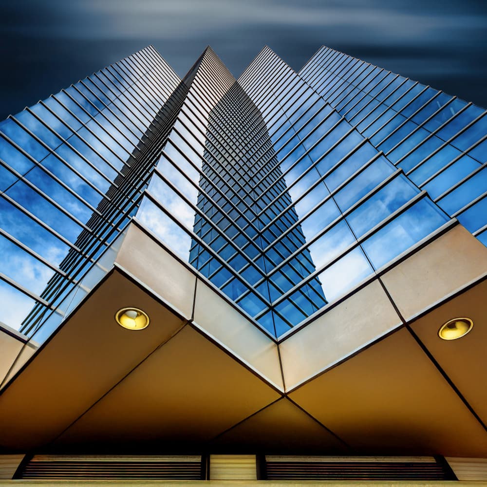 Geometric Glass Architecture by Atsushi Inamura — canvas wall art