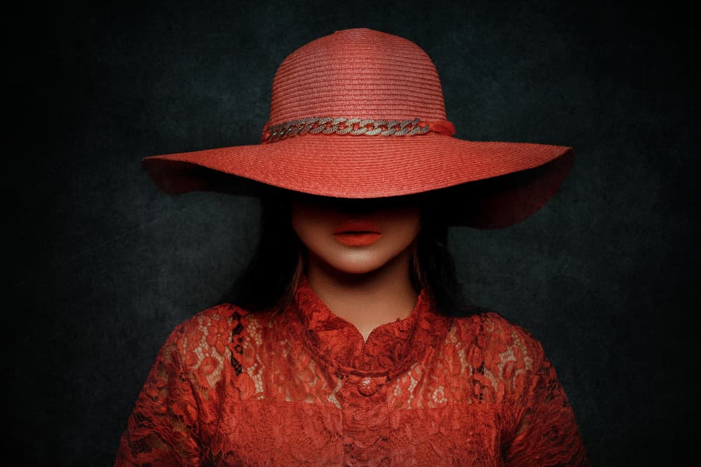 Red Hat Mystery by Djayent Abdillah — canvas wall art