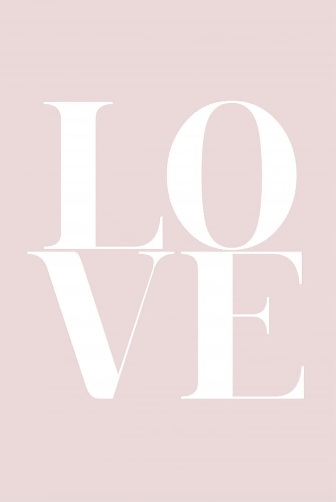 Soft Pink Love by Oju Design — canvas wall art