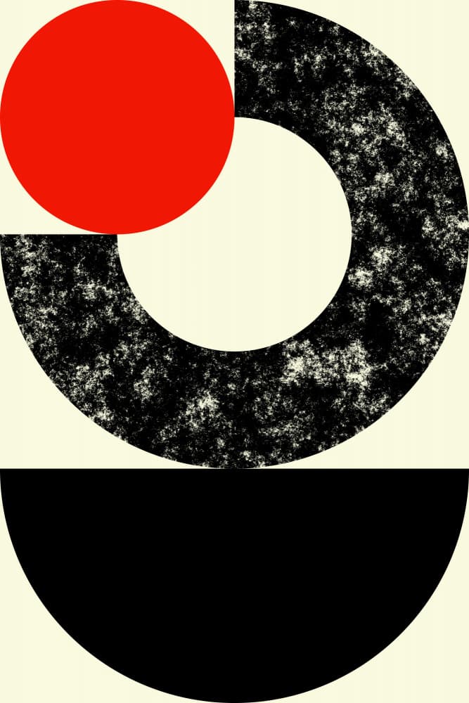 Bold Abstract Geometry by Petr Strnad — canvas wall art