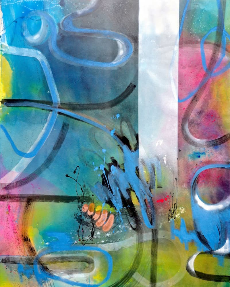 Colorful Abstract Flow by POOVI ART — canvas wall art