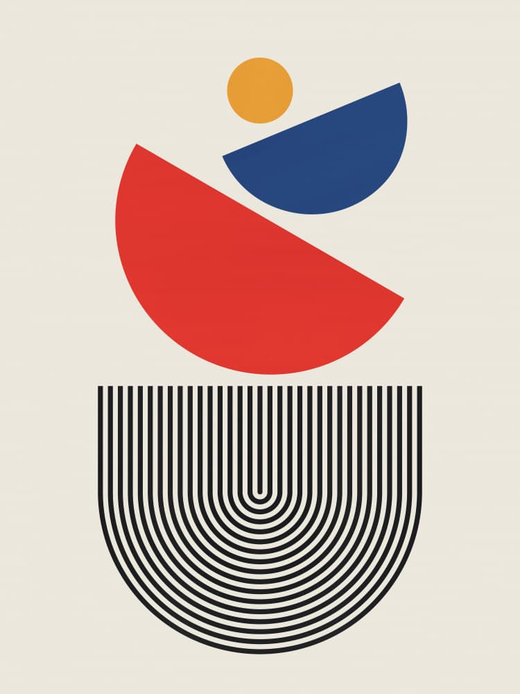 Modern Abstract Balance by Vitor Costa — canvas wall art