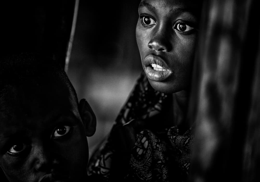 Watchful Childhood Gaze by Joxe Inazio Kuesta Garmendia — canvas wall art