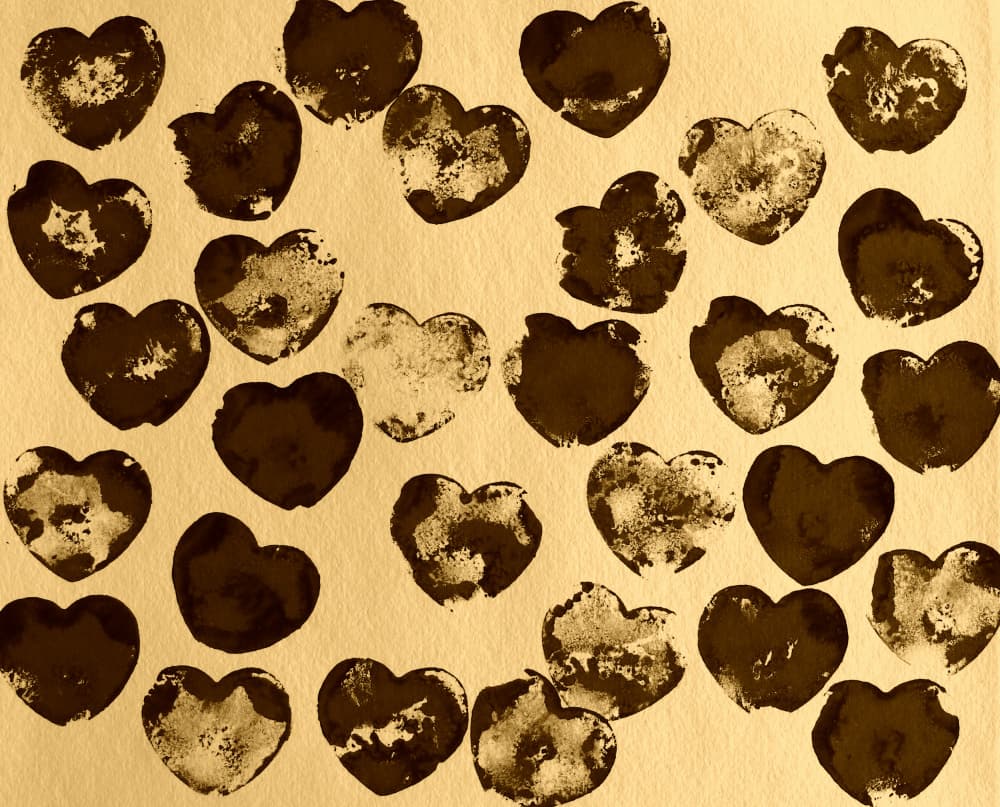 Rustic Heart Pattern by Santhosh ch — canvas wall art
