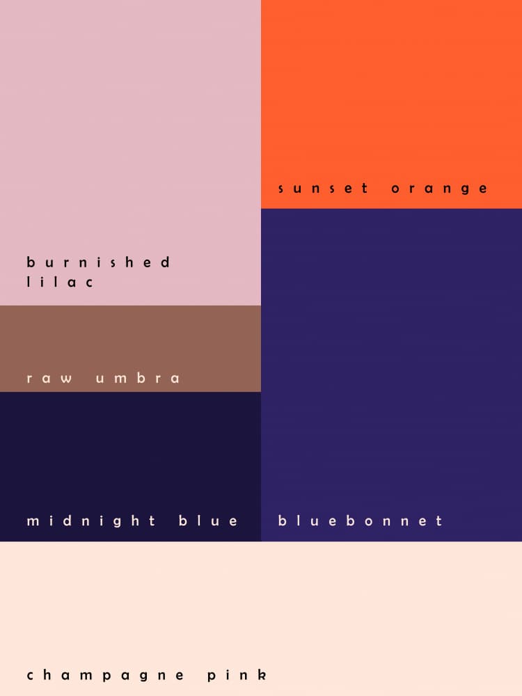 Modern Color Palette by Annick — canvas wall art
