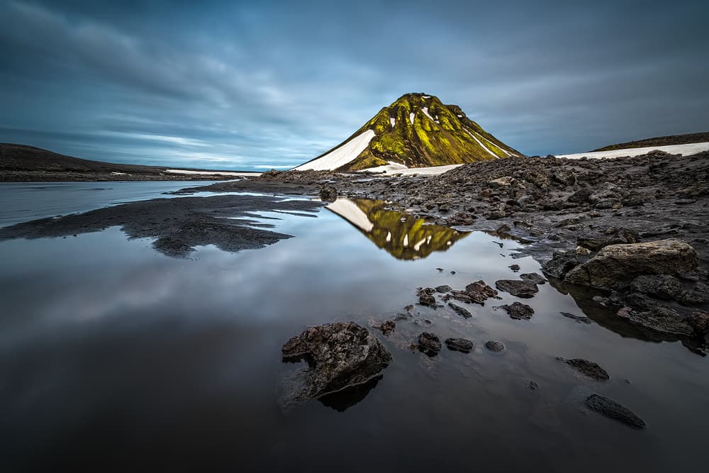 Green Mountain Reflection by Raymond Hoffmann — canvas wall art