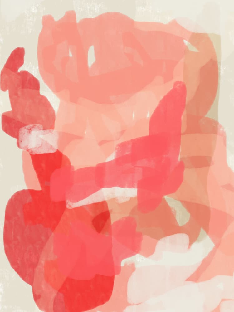 Blush Abstract Wash by Dina Dankers — canvas wall art