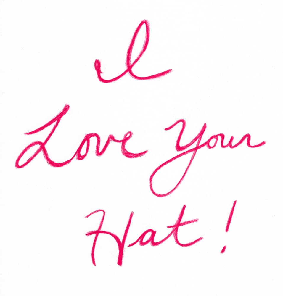 I Love Your Hat by Janel Bragg — canvas wall art