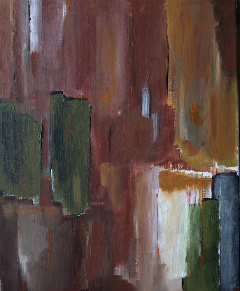 Muted Cityscape Abstract by kjeld olsen — canvas wall art