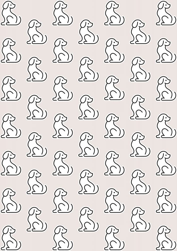 Sweet Sitting Dogs by kathrinmay — canvas wall art