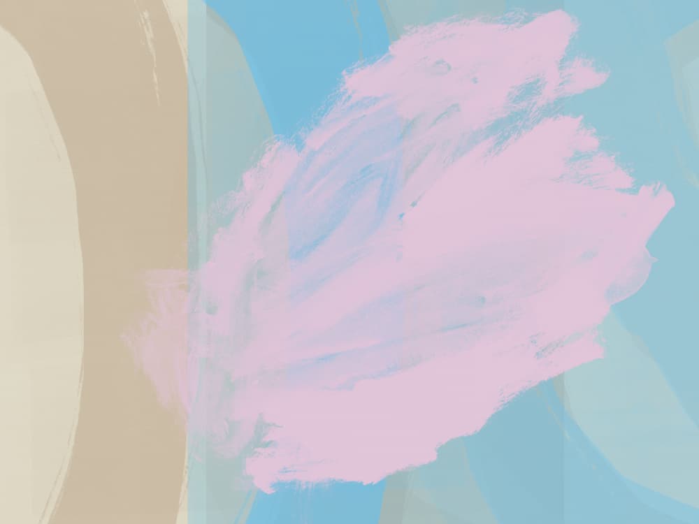Soft Pink Blue Abstract by Dina Dankers — canvas wall art