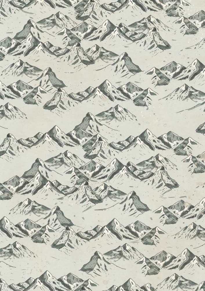 Winter Mountain Pattern by Nicholas — canvas wall art