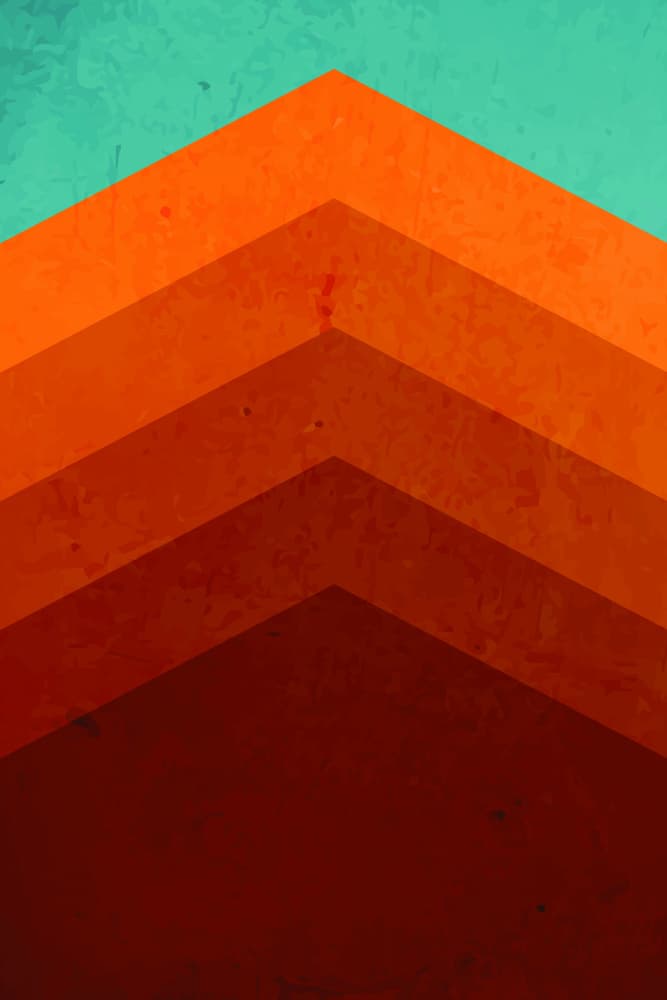 Warm Chevron Ascent by jay stanley — canvas wall art