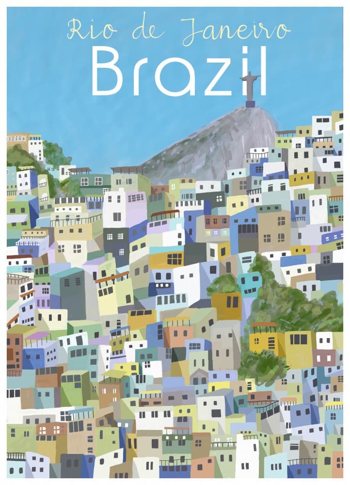 Vibrant Rio de Janeiro by Carla Daly — canvas wall art