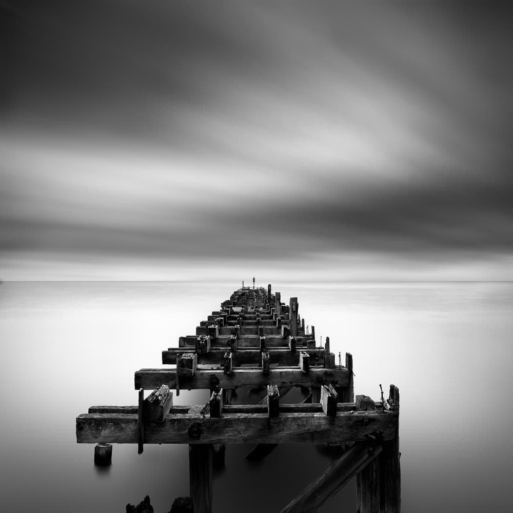 Serene Pier Seascape by George Digalakis — canvas wall art