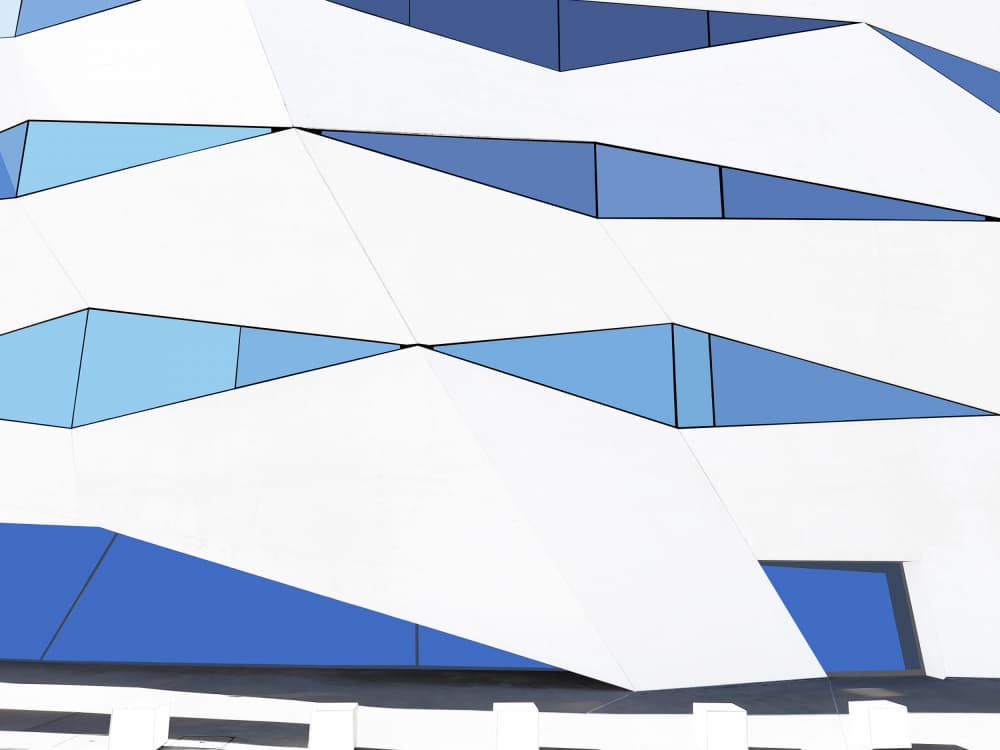 Modern Geometric Facade by Jorge Pimenta — canvas wall art