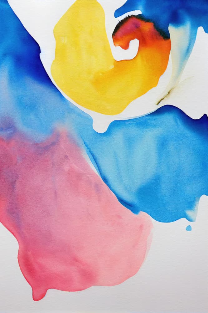 Vibrant Fluid Abstract by Mauro — canvas wall art