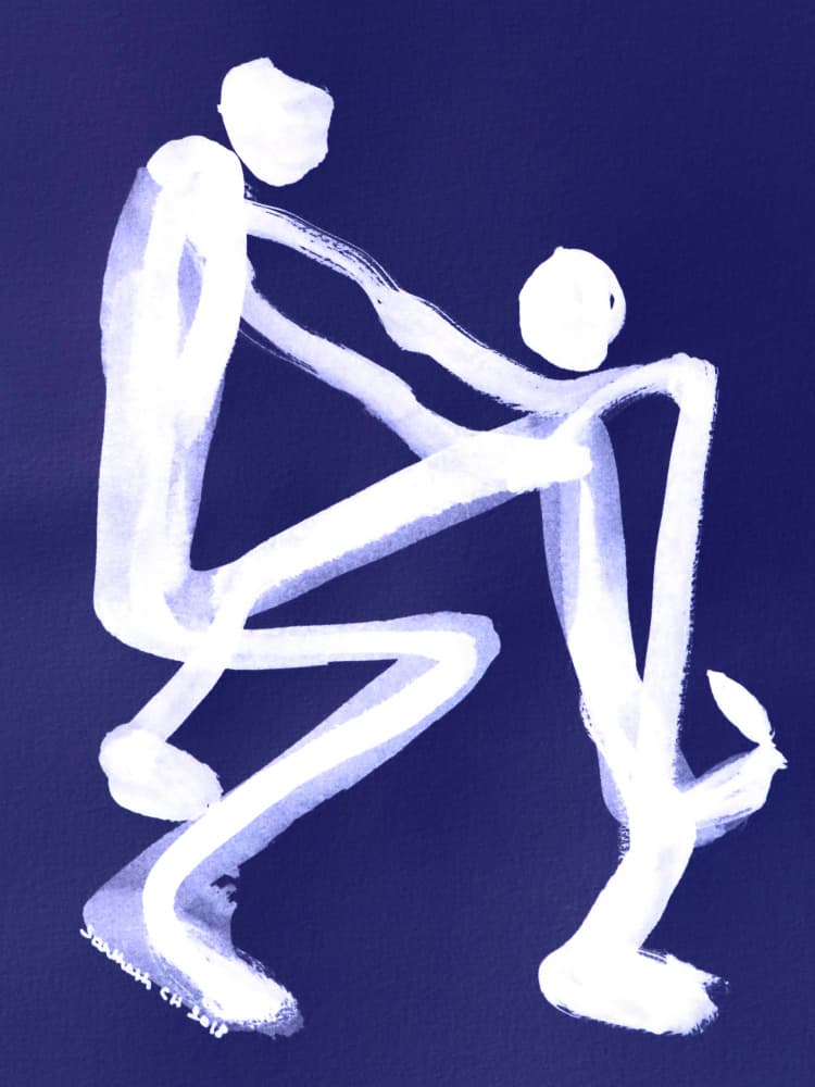 Loving Embrace by Santhosh ch — canvas wall art