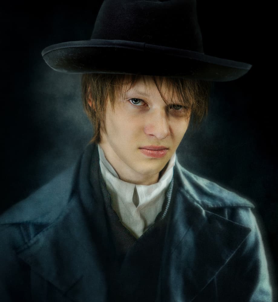 Mysterious Man In Hat by Svetlana Melik-Nubarova — canvas wall art