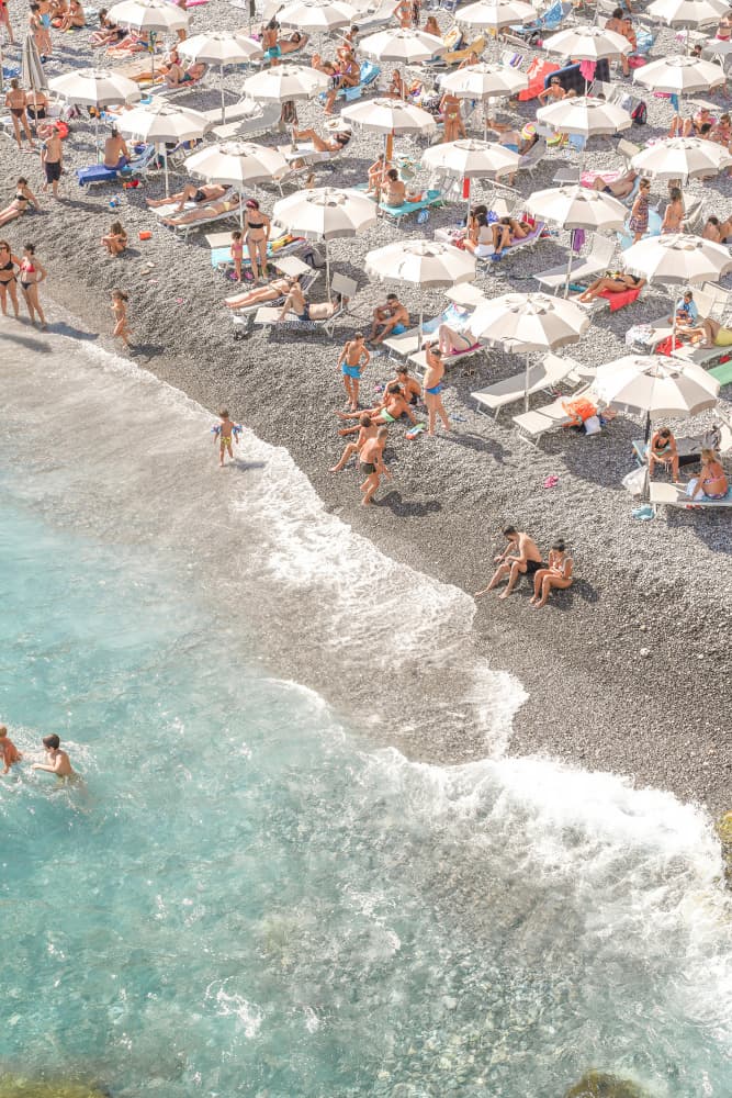 Mediterranean Beach Life by Henrike Schenk — canvas wall art
