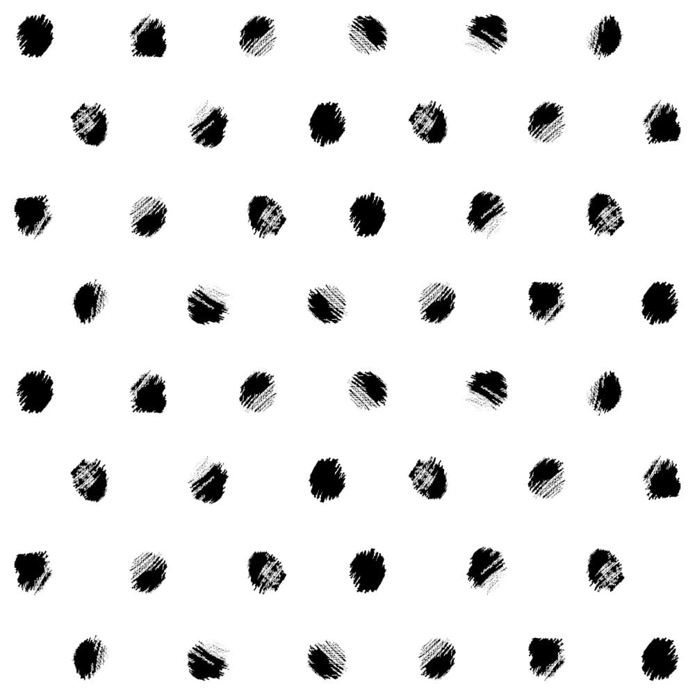 Organic Black Dots by Marika Barsrsind β canvas wall art