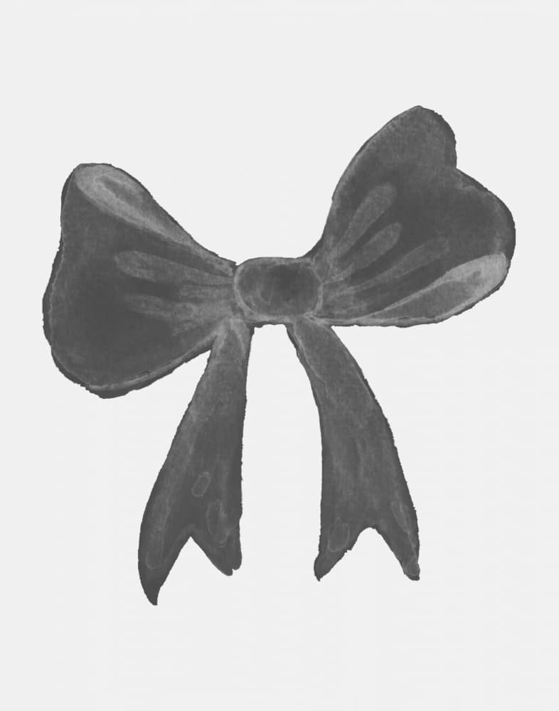 Soft Gray Bow by Jolly and Dash — canvas wall art