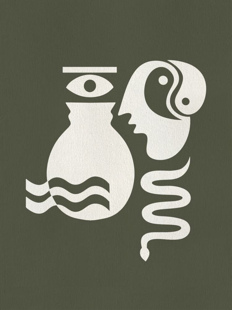 The Seer 1 by Shatha Al Dafai — canvas wall art