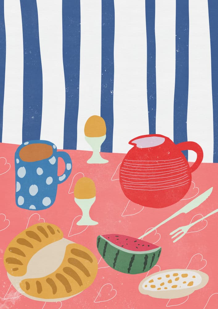 Cozy Breakfast Table by Nicholas — canvas wall art