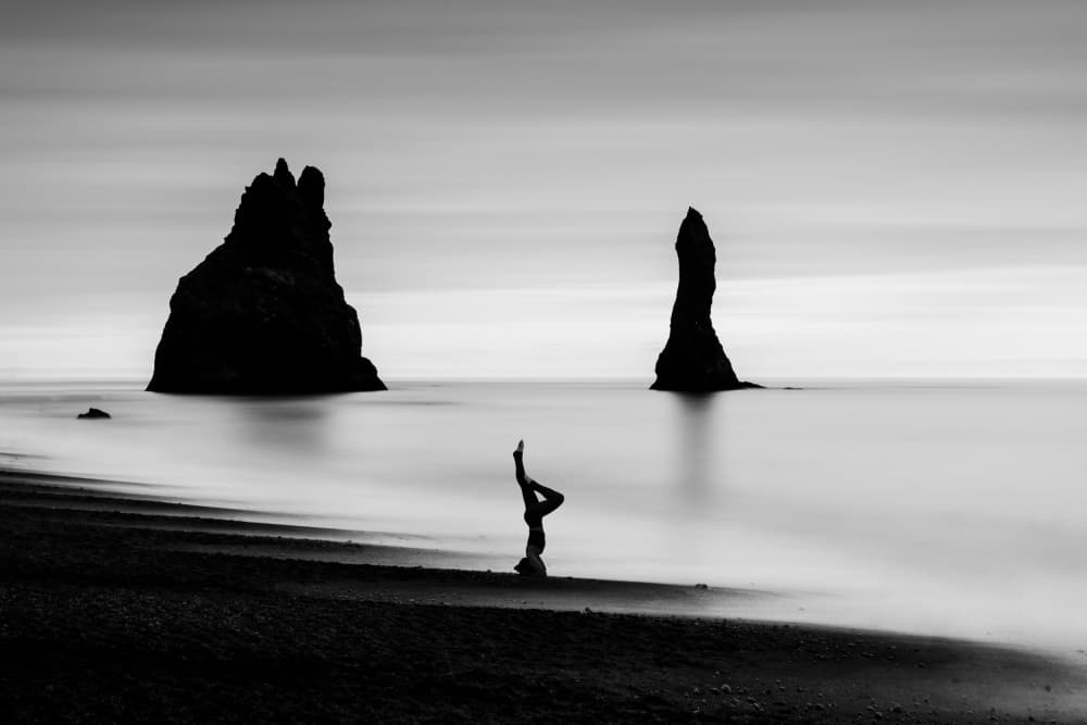 Serene Beach Balance by George Digalakis — canvas wall art