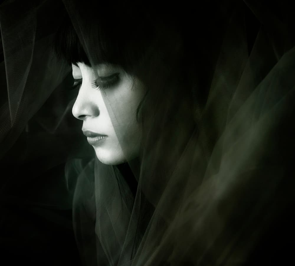Mysterious Veiled Woman by Hari Sulistiawan — canvas wall art