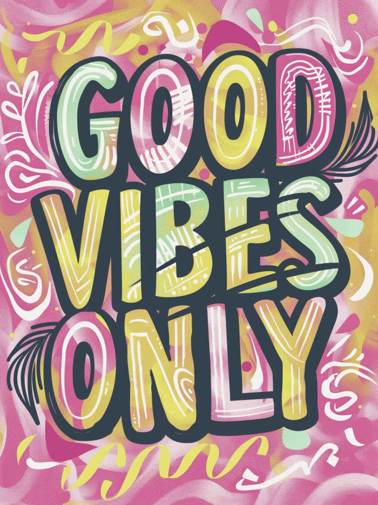 Good Vibes Only by Andreas Magnusson — canvas wall art
