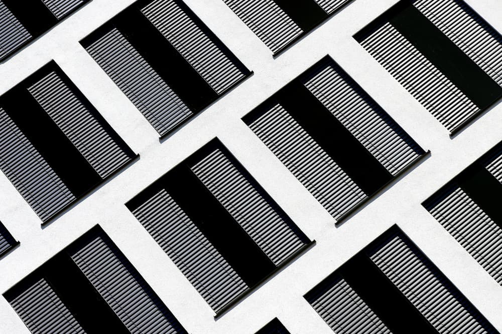 Modern Geometric Windows by Hans-Wolfgang Hawerkamp — canvas wall art