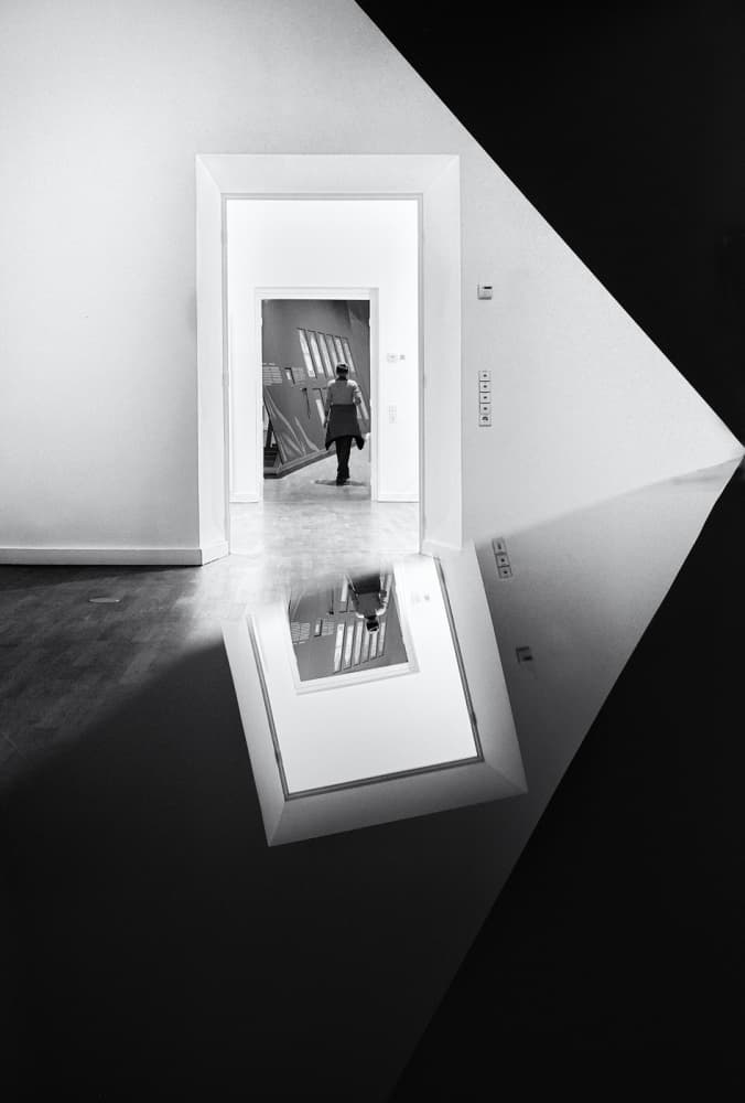 Geometric Passage Reflection by Izidor Gasperlin — canvas wall art