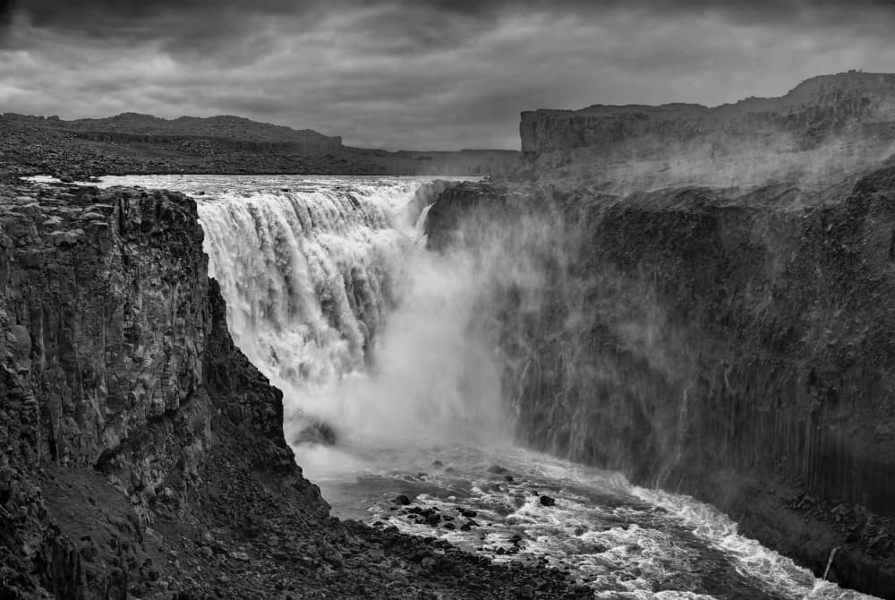 Dramatic Canyon Waterfall by Jeffrey C. Sink — canvas wall art