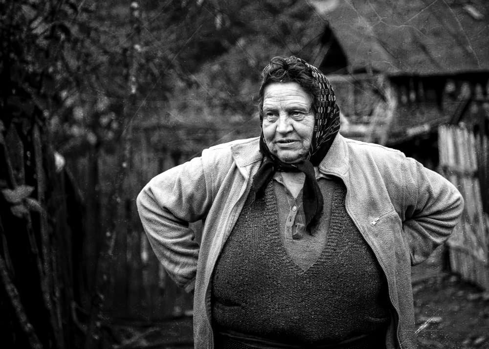 Old Village Woman by Eyal Amer — canvas wall art