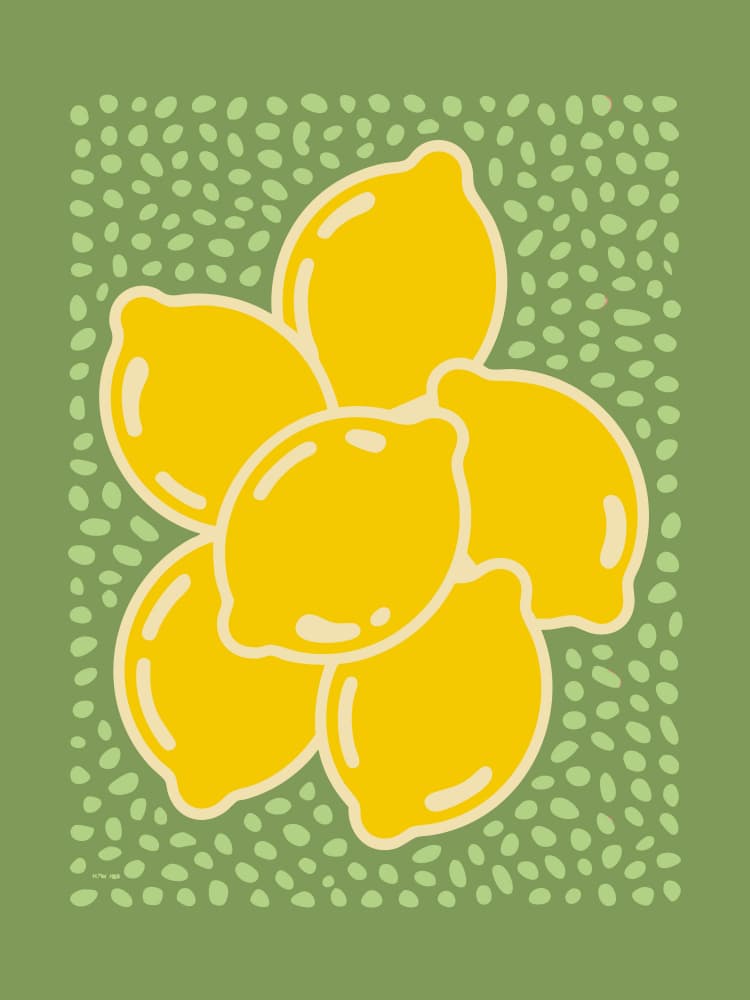 Vibrant Lemon Arrangement by Andreas Magnusson — canvas wall art