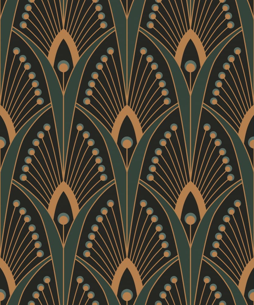 Elegant Art Deco Fan by Alexandra Weise — canvas wall art