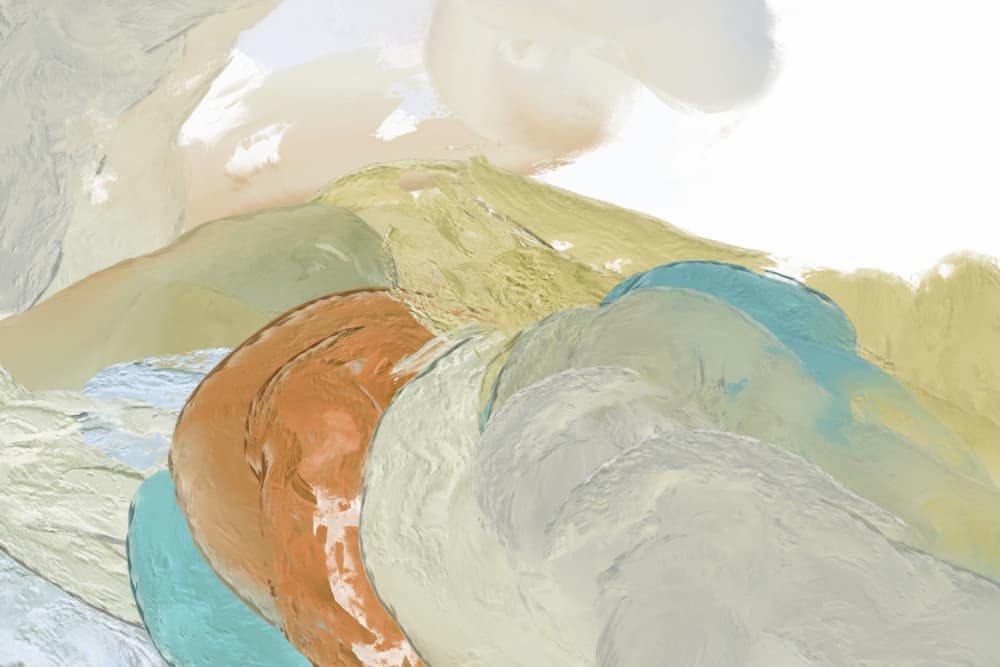 Dreamy Pastel Flow by Josie George — canvas wall art