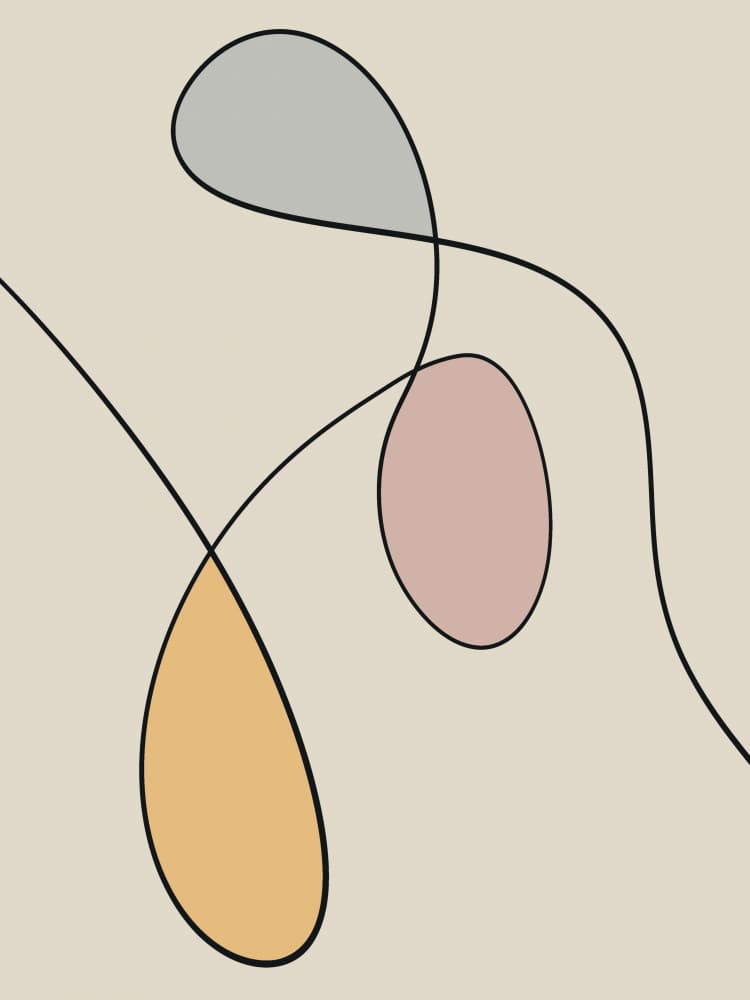 Soft Organic Flow by Little Dean — canvas wall art
