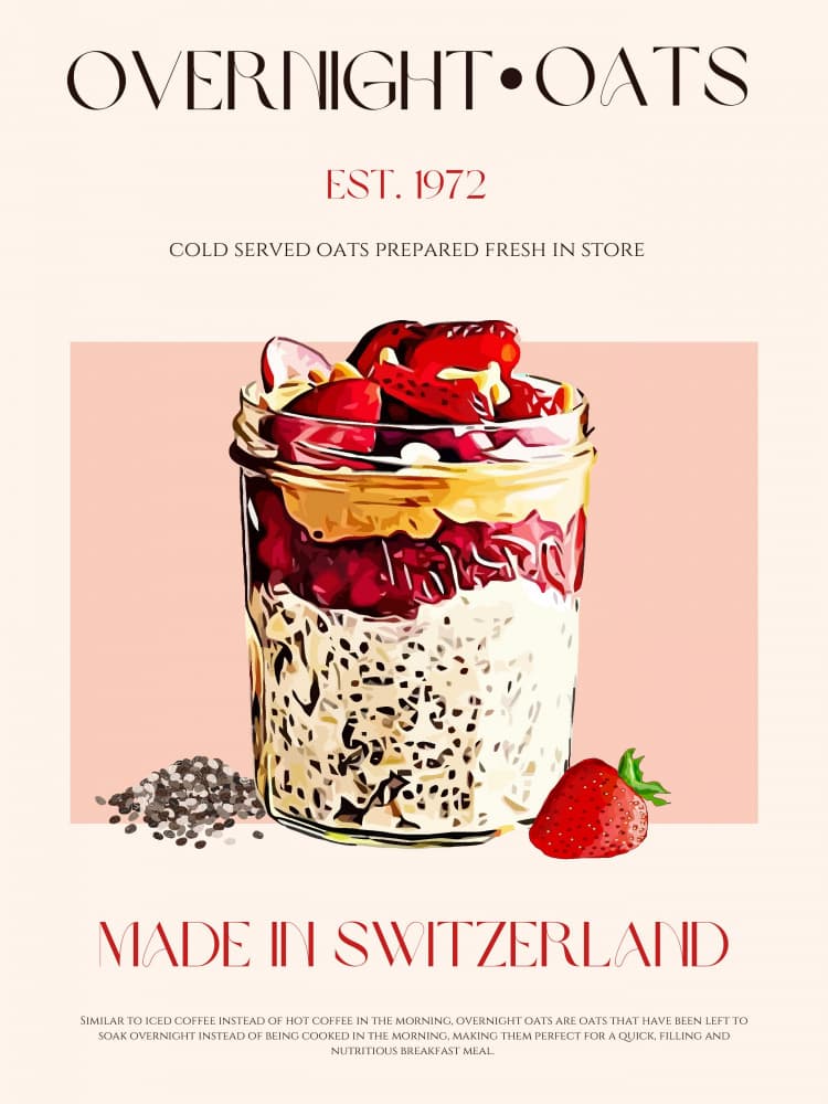 Overnight Oats Print by Nazma Khokhar — canvas wall art