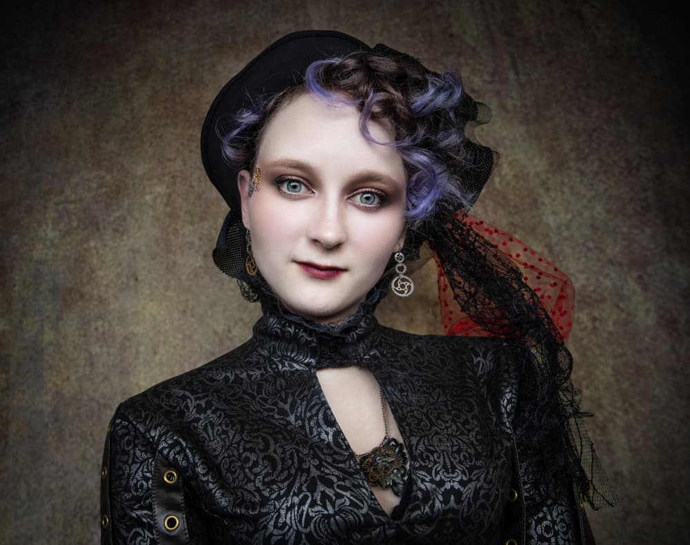 Gothic Steampunk Portrait by Daniel Springgay — canvas wall art