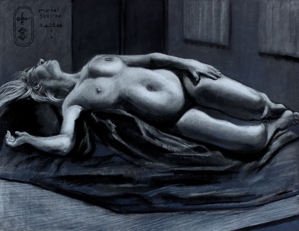 Model Session - 20-01-26 - 2 by Corné Akkers — canvas wall art