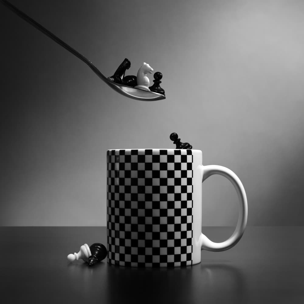 Strategic Chess Mug by Victoria Glinka — canvas wall art